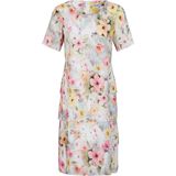 Jurk korte mouwen en bloemenprint mayfair by Peter Hahn multicolour
