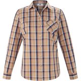 Blouse van 100% katoen lange mouwen Anna Aura beige
