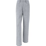 Feminine Fit-broek model Farina van 100% linnen Brax Feel Good grijs
