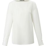 Blouse van 100% zijde lange mouwen Fadenmeister Berlin wit