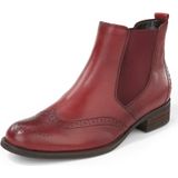 Chelsea-boots van nappaleer perforatie Gabor rood
