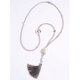 Ketting Lova in Y-model Juwelenkind beige