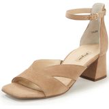 Sandalen van geitensuèdeleer Paul Green beige