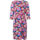 Jurk van 100% zijde 3/4-mouwen Uta Raasch multicolour
