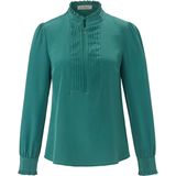 Blouse van 100% zijde lange mouwen Uta Raasch groen