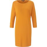 Gebreide jurk 3/4-mouwen comma, geel