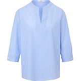 Blouse van 100% katoen 3/4-mouwen Peter Hahn blauw