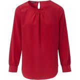 Blouse van 100% zijde Basler rood