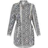 Lange blouse lange mouwen en overhemdkraag Emilia Lay multicolour