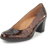 Pumps van kalfsnappaleer krokomotief Gabor Comfort bruin
