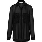 Blouse Just White zwart