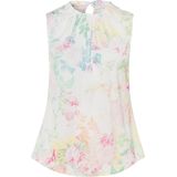 Mouwloze blouse bloemenprint Uta Raasch multicolour