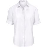 Blouse van 100% katoen korte mouwen Peter Hahn wit