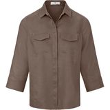 Blouse van 100% linnen 3/4-mouwen Peter Hahn beige