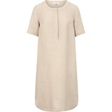 Jurk van 100% linnen korte mouwen Peter Hahn beige