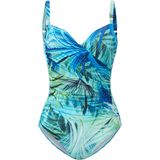 Badpak bladprint Féraud turquoise