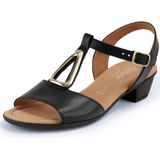 Sandaaltjes van leer Gabor Comfort zwart