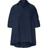 Blouse aangerimpelde 3/4-mouwen Steffen Schraut blauw
