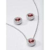 Ketting kristallen van Swarovski mayfair by Peter Hahn zilverkleur