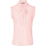 Mouwloze blouse van 100% zijde Uta Raasch lichtroze
