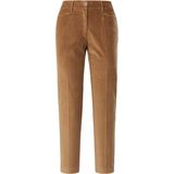 Slim Fit-7/8-breedribcordbroek model Mara S Brax Feel Good bruin