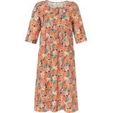 Jurk van 100% linnen 3/4-mouwen Anna Aura multicolour