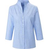 Blouse van 100% katoen kelkkraag Peter Hahn blauw