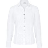 Blouse van 100% katoen in overhemdmodel Peter Hahn wit