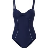 Badpak in piquéstijl Rösch blauw