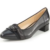 Pumps van leer knoopdetail Gabor zwart