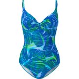 Badpak blaadjesprint Naturana blauw