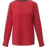 Blouse van 100% zijde lange mouwen Fadenmeister Berlin rood