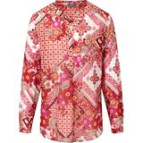 Blouse van 100% katoen lange mouwen Basler rood