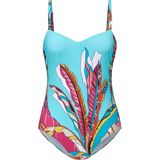 Badpak dessin van veermotieven Féraud turquoise