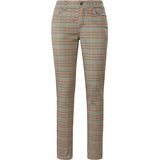 Enkellange skinny-broek pied-de-pouleprint ANGELS beige