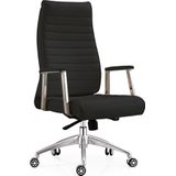 Bureaustoel | Zwart | | Lederen Bekleding