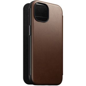 Nomad - Modern Leather Folio iPhone 15 Plus Magsafe hoesje