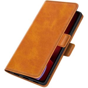 Mobiq - PU Lederen Wallet Hoesje met Sluiting iPhone 15 Pro