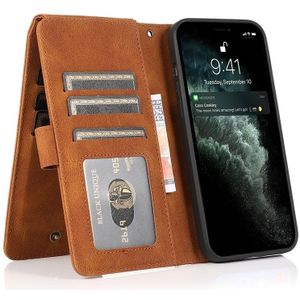 Mobiq - Zacht Leren iPhone 15 Pro Max Wallet Hoesje