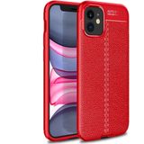 Mobiq - Leather Look TPU Hoesje iPhone 12 Mini 5.4 inch