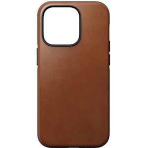 Nomad - Rugged Leather Case iPhone 14 Pro Max Magsafe hoesje