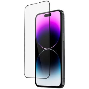 Mobiq - Edge-to-edge Glazen Screenprotector iPhone 15 Pro Max