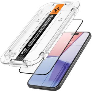 Spigen – Glas.tR EZ Fit Edge-to-Edge Screenprotector iPhone 15 Plus (2-pack)