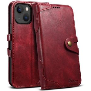 Mobiq - Vintage Lederen Wallet Hoesje iPhone 15 Plus