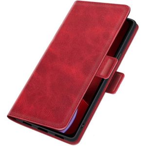 Mobiq - PU Lederen Wallet Hoesje met Sluiting iPhone 15 Pro