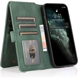 Mobiq - Zacht Leren iPhone 15 Pro Max Wallet Hoesje