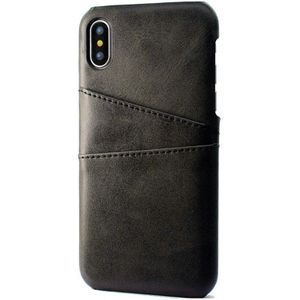 Mobiq - Leather Snap On Wallet iPhone XR Hoesje