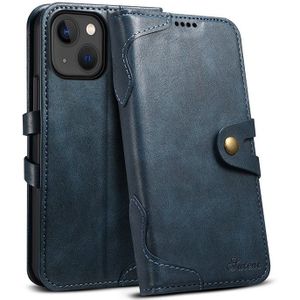 Mobiq - Vintage Lederen Wallet Hoesje iPhone 15 Plus