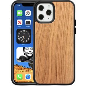 Mobiq - Houten Backcover iPhone 13 Mini Hoesje