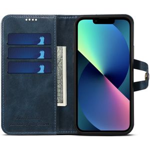 Mobiq - Vintage Lederen Wallet Hoesje iPhone 13 Mini